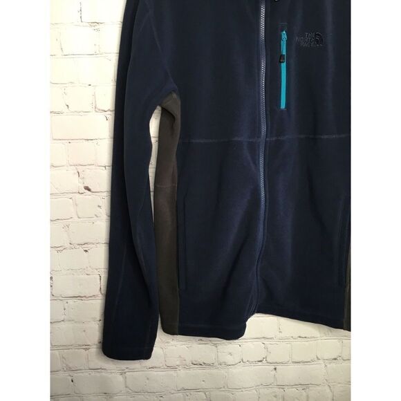 The North Face Fleece Jacket Full Zip Mens Small Size SP Blue /Navy Blue - Picture 3 of 14